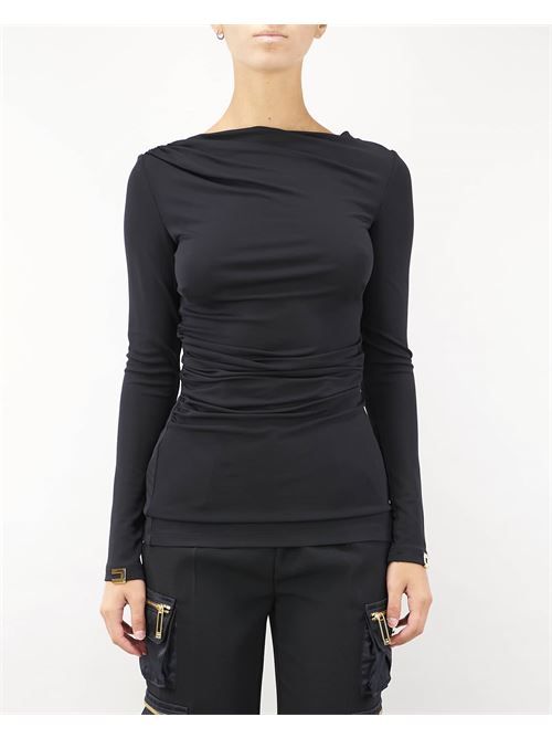 Maglia in jersey con drappeggio Elisabetta Franchi ELISABETTA FRANCHI | Maglia | MD00547E2110